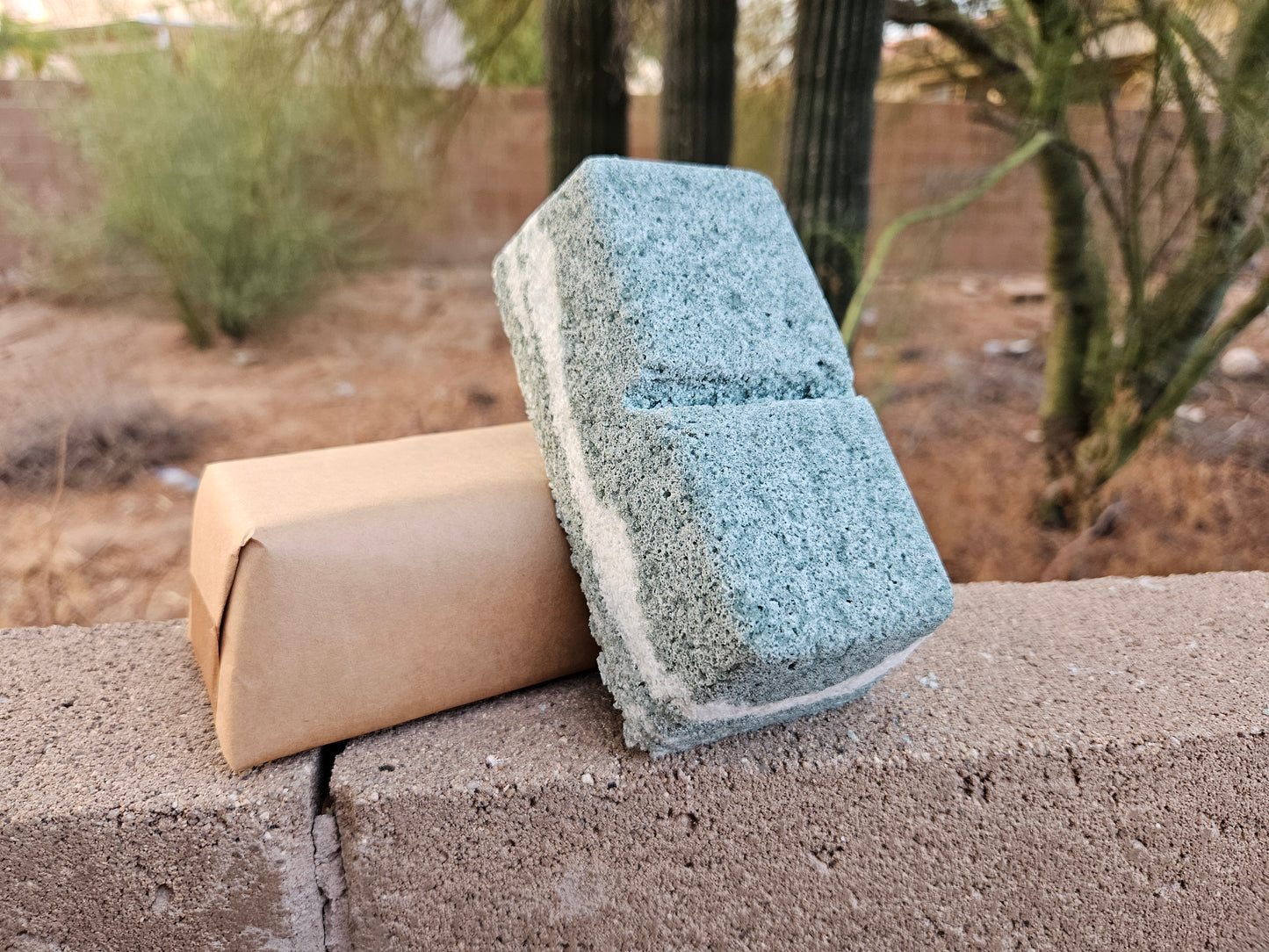 Spirulina Teatree Peppermint BathBomb Bricks